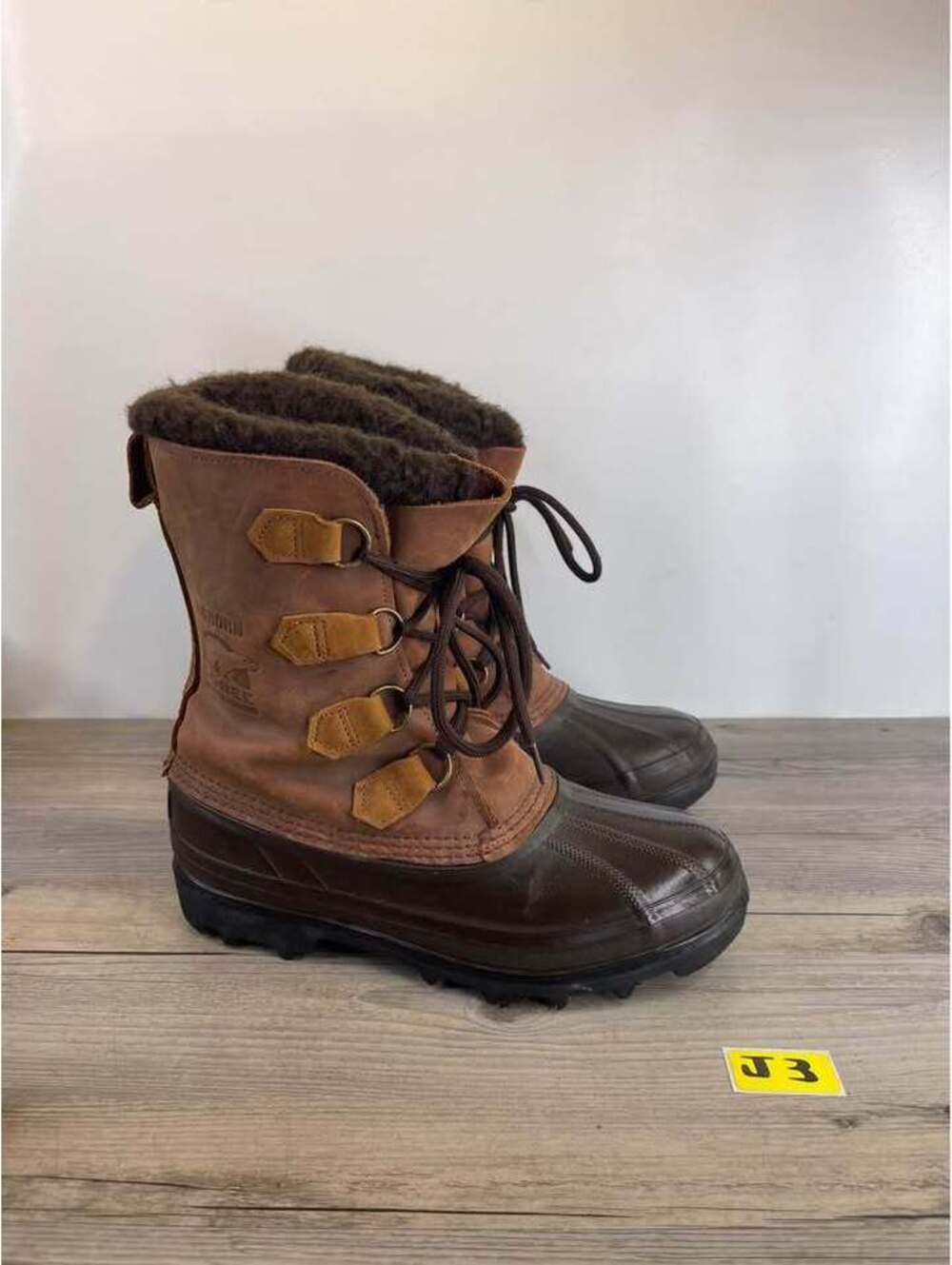 Vintage Sorel Bighorn Winter Boots Leather Rubber Pac Size 7 Canada